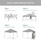 Best Choice Products 10x10ft Easy Setup Pop Up Canopy, Portable Tent w/ Side Wall, 1-Button Push, Case